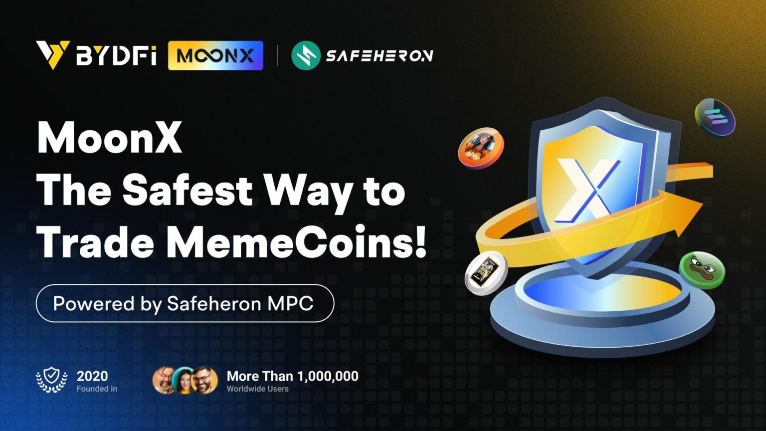 BYDFi Companions With Safeheron To Launch MoonX, The Final Platform For Safe MemeCoin Buying and selling