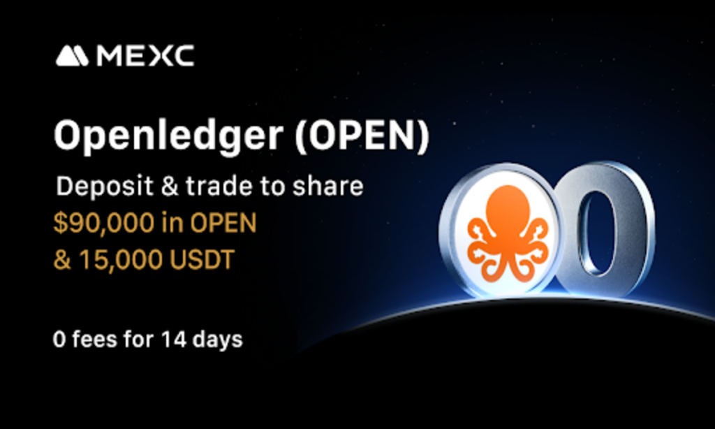 MEXC Lists Openledger (OPEN) With $90,000 In OPEN And 15,000 USDT Airdrop+ Event