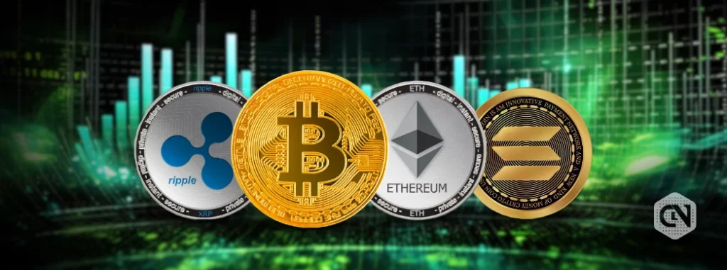 Ethereum Dominate ETF Inflow; XRP, BTC, SOL Trail on Jan. 26
