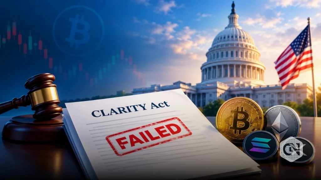 CLARITY Act Stalls After 49-50 Vote, Crypto Rules in Limbo
